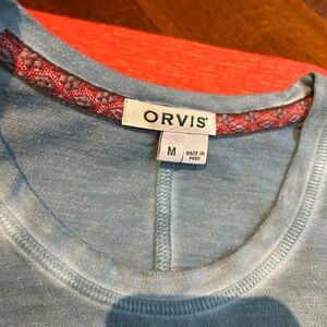 2 Orvis Long Sleeve Tops/1 teal blue & 1 gray